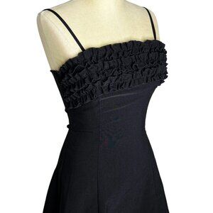 Hyphen Dress Womens Size M Black Ruffle Top Fit & Flare